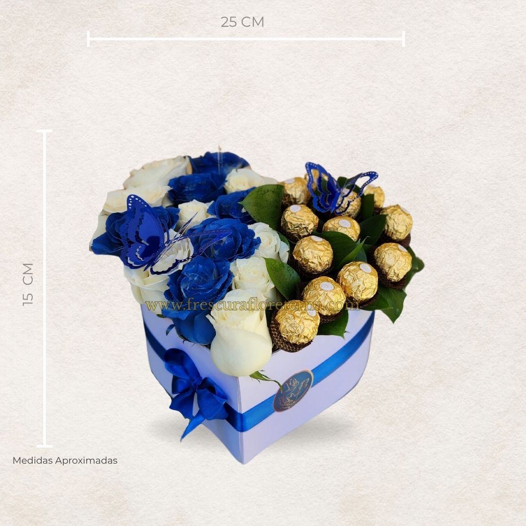 Corazón Rubí – Rosas & Chocolates