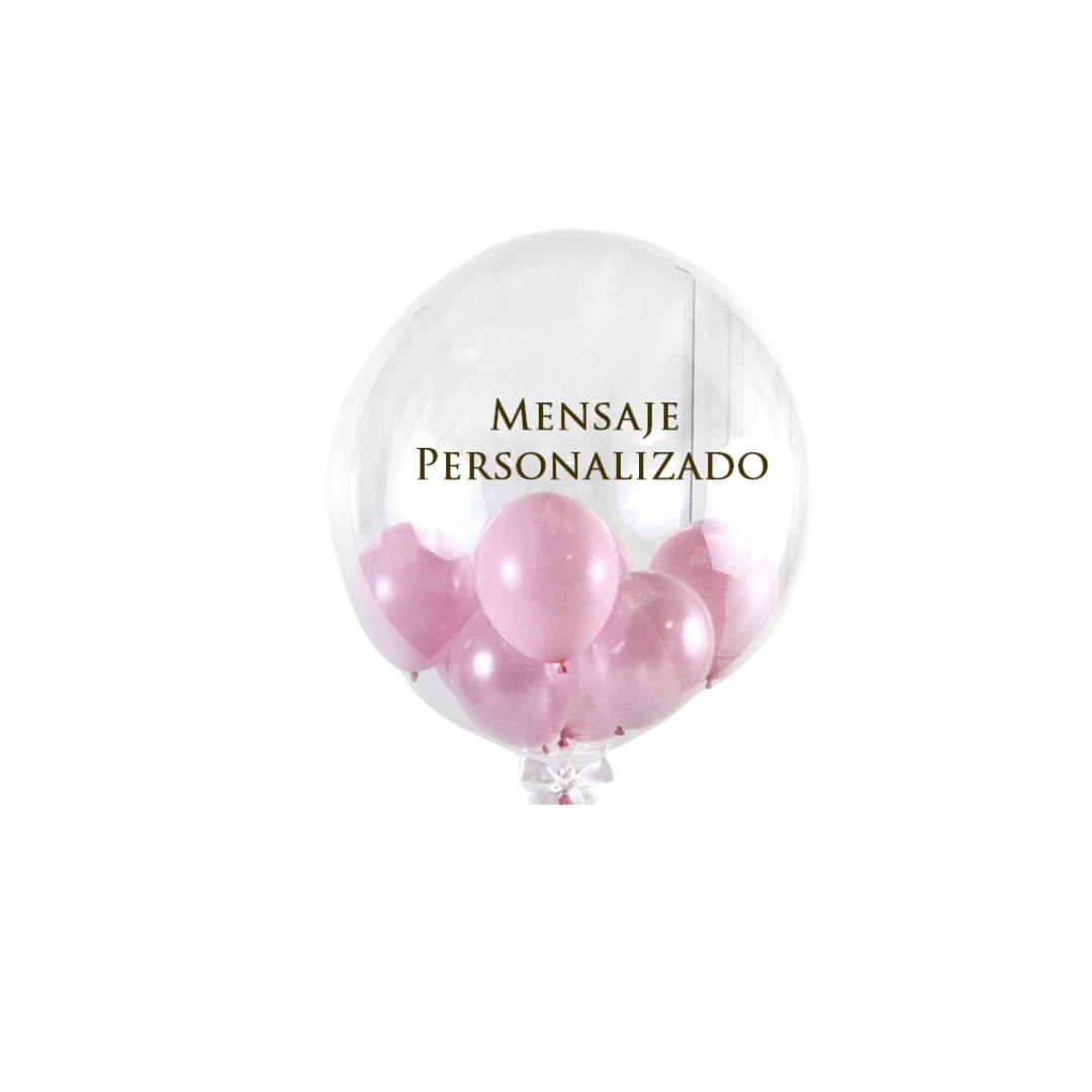 Globo Transparente Personalizado #18