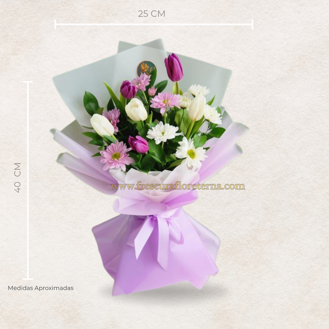 Tulipanes Elegancia Doble – 6 Flores