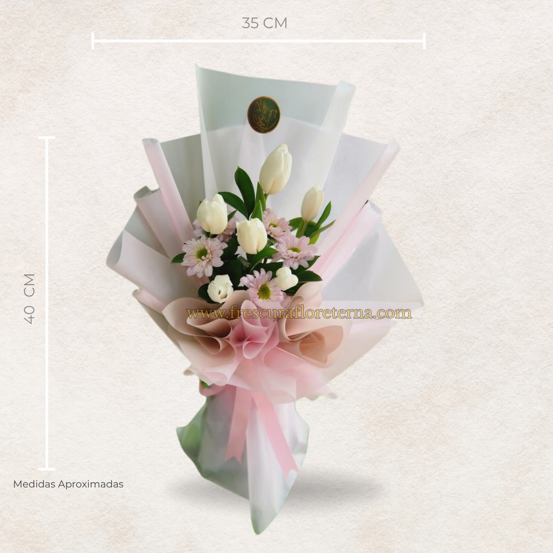 Tulipanes Elegancia Doble – 6 Flores