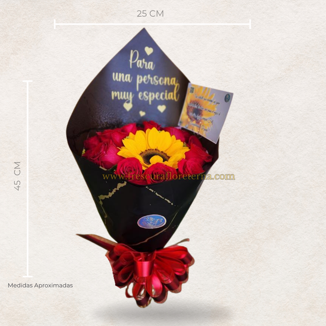 Brillo del Sol – Cono Floral Elegante