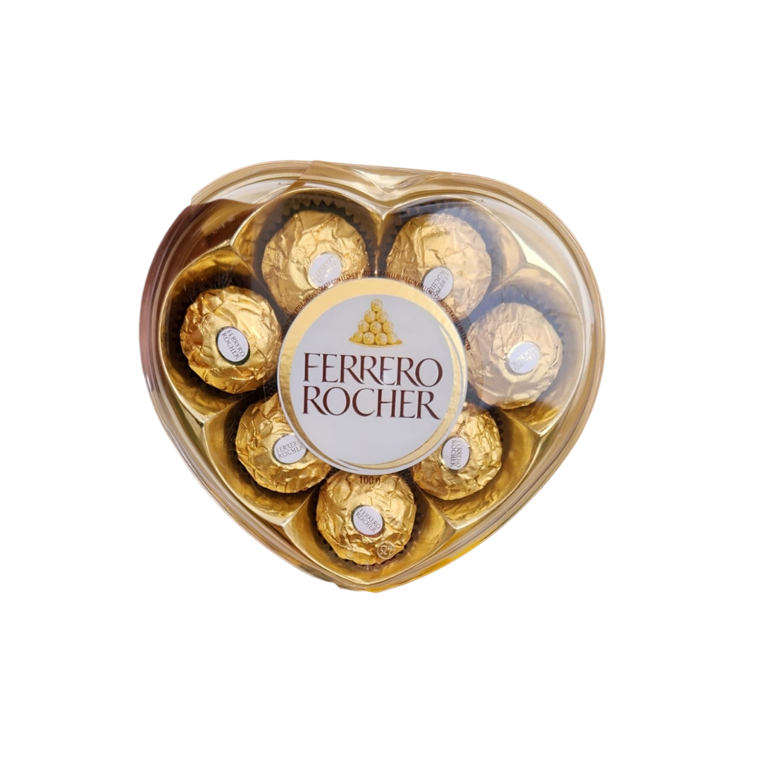 Chocolate Corazón Ferrero - Paquete de 8 Unidades