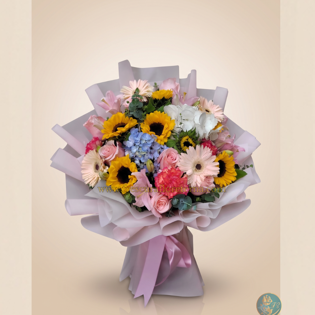 Ramo Coreano Premium Flores Variadas