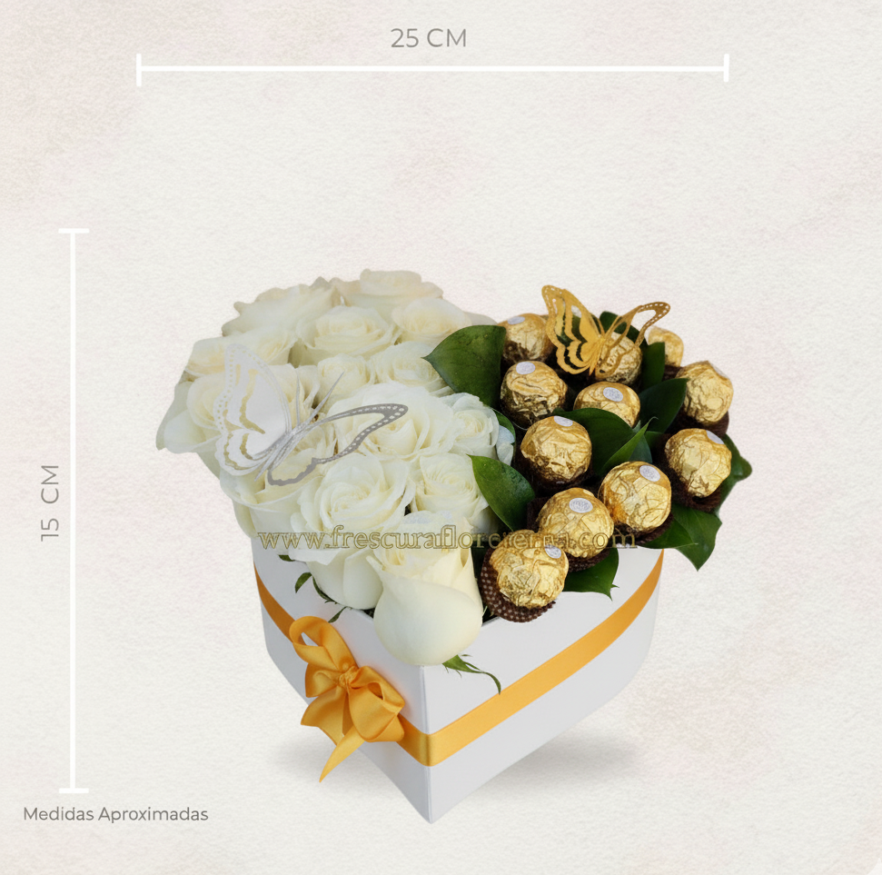 Corazón Rubí – Rosas & Chocolates