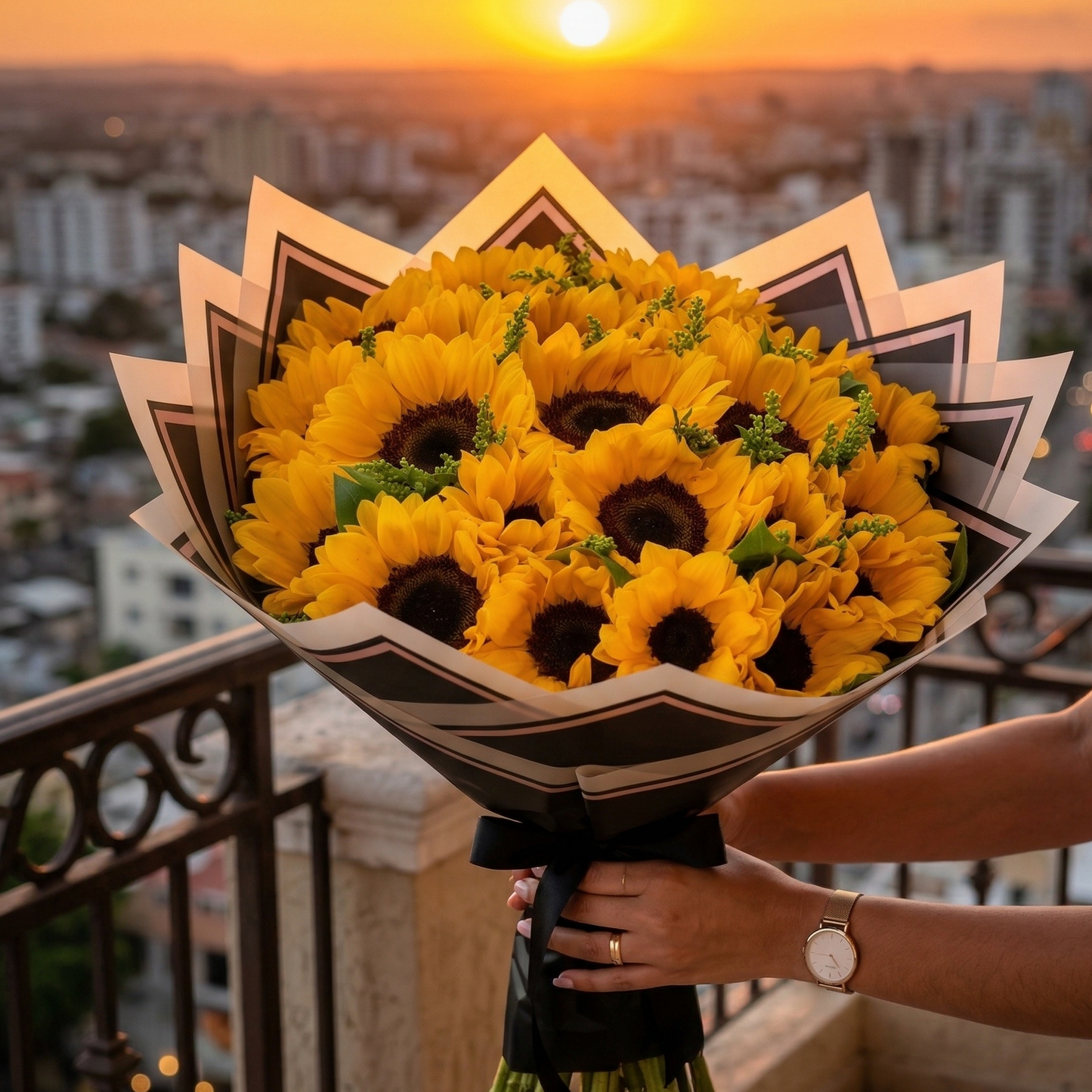 Ramo de Girasoles Brillantes (20 G. )