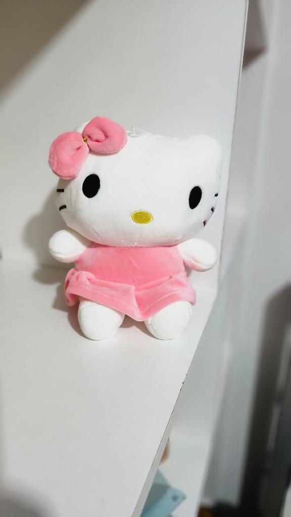Hello Kitty 22 cm con Ropita Rosa y Celeste – Elegancia y Dulzura 🎀💖💙