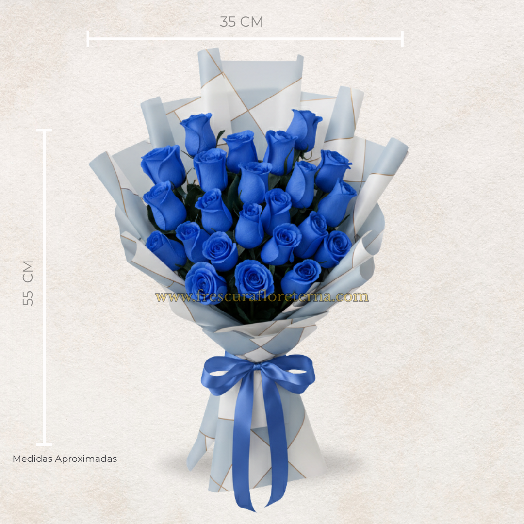 luxury 22 rosas azul