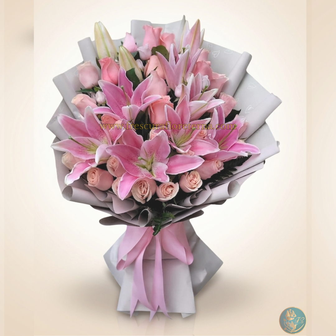 Luxury de Lirios & Rosas (Grande)