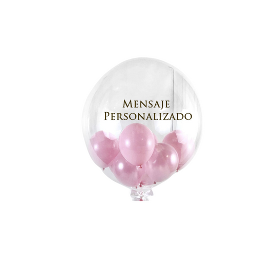 Globo Transparente Personalizado #18