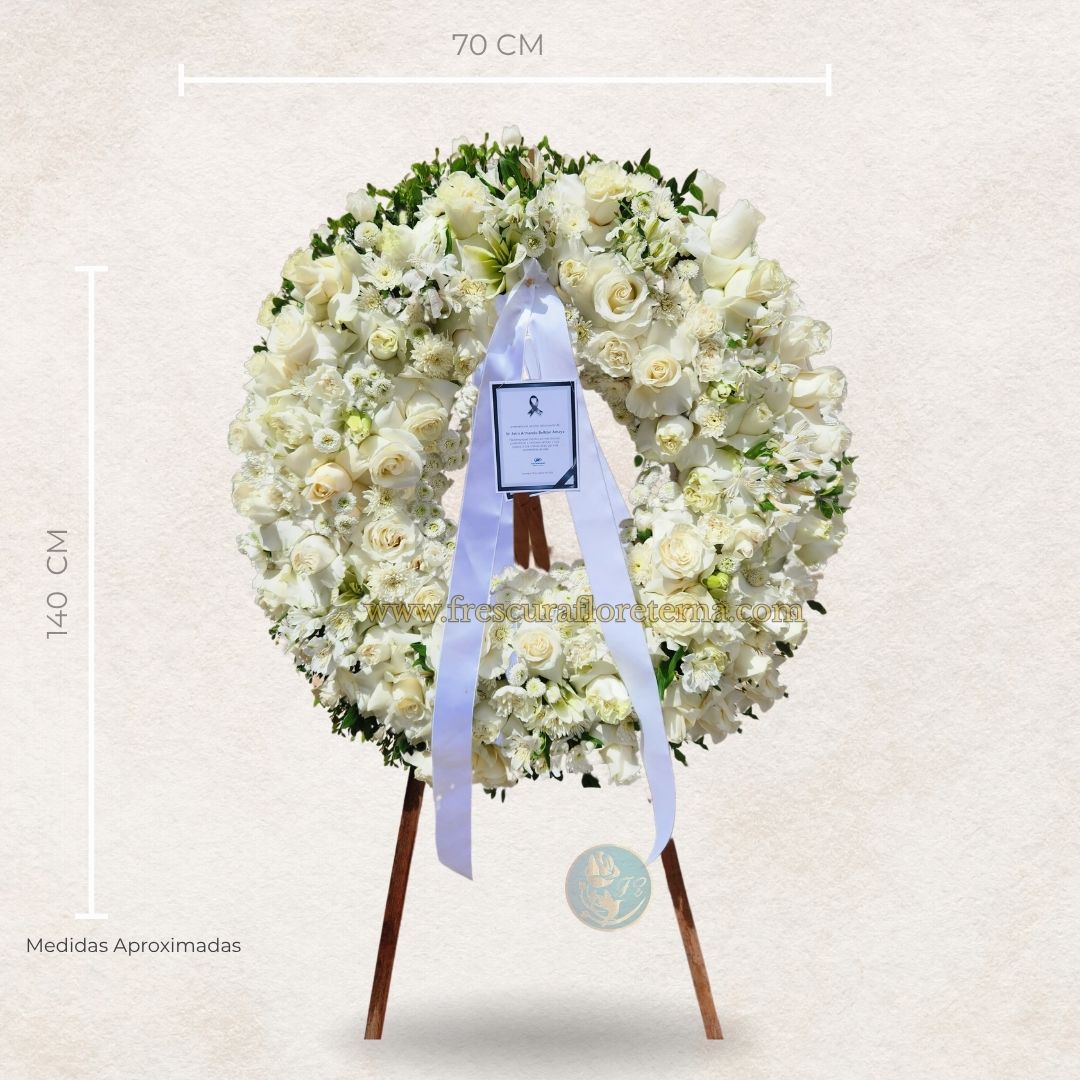 Corona Floral de Respeto