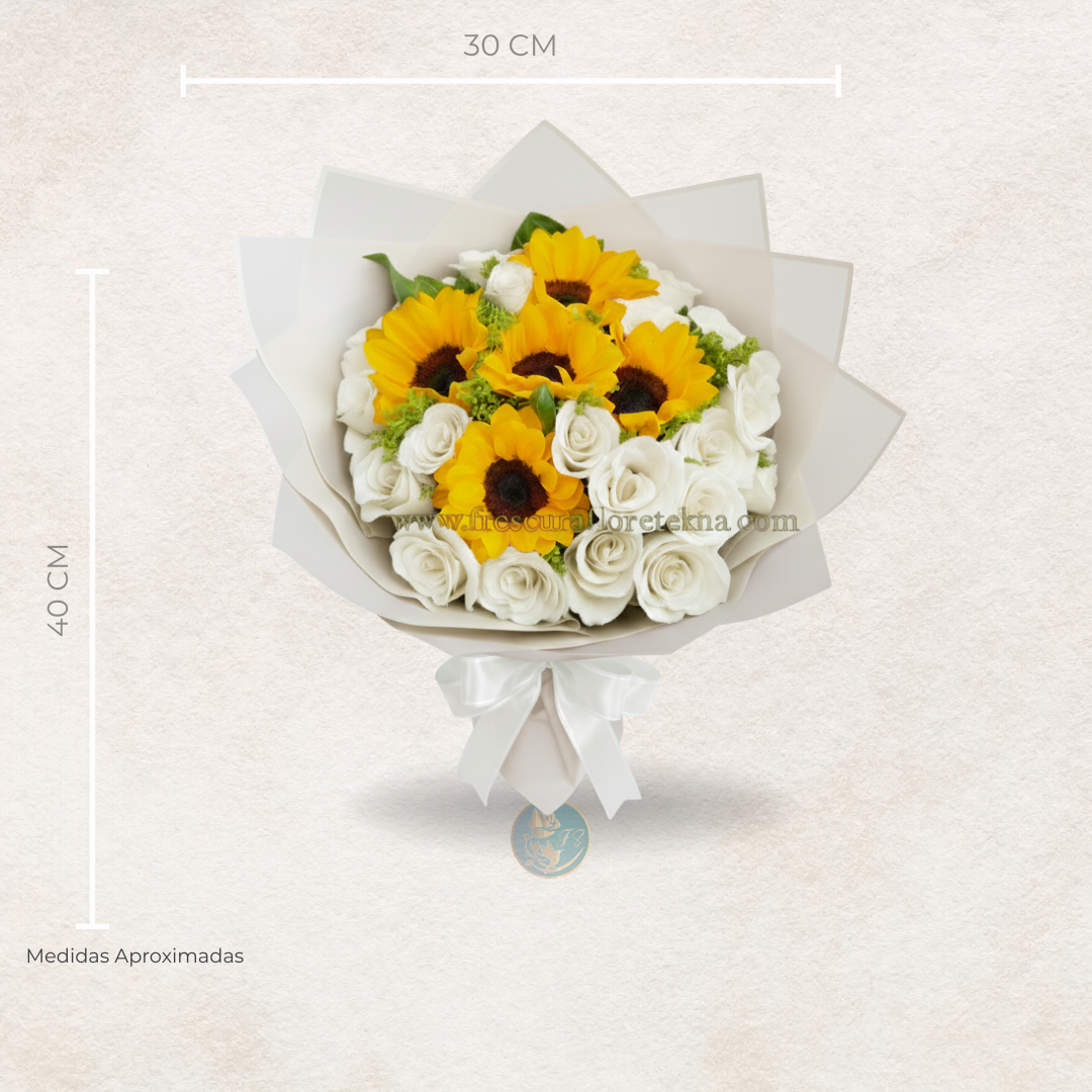 Aura Floral – Rosas & Girasoles (Pequeño)