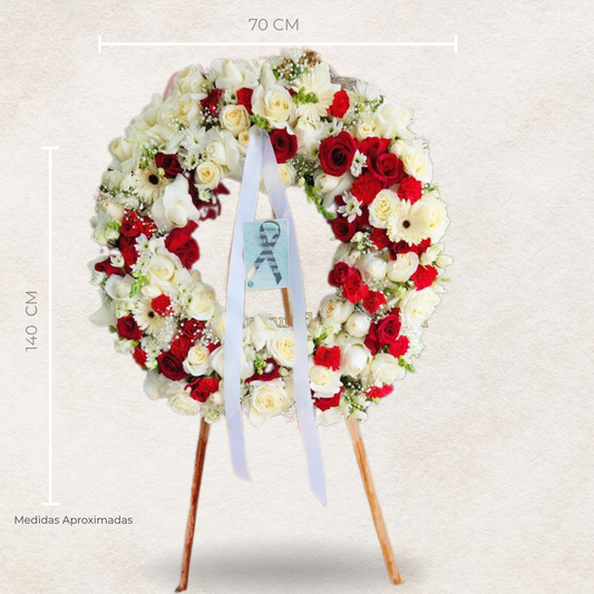 Corona Floral de Respeto