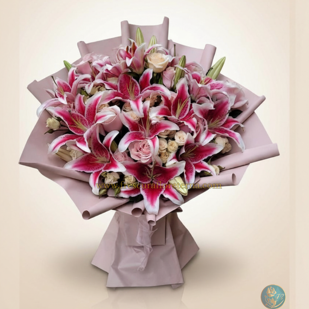 Luxury de Lirios & Rosas (Grande)