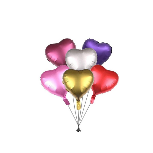 Globo Corazón #10 Metalizado - Pequeño y Personalizable
