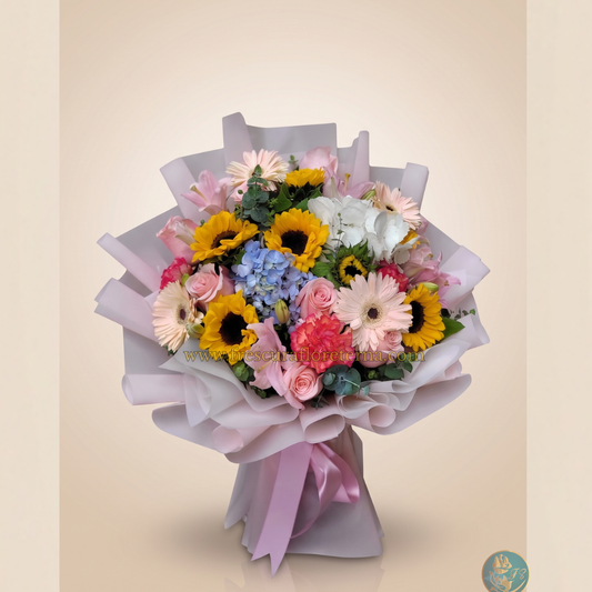 Ramo Coreano Premium Flores Variadas