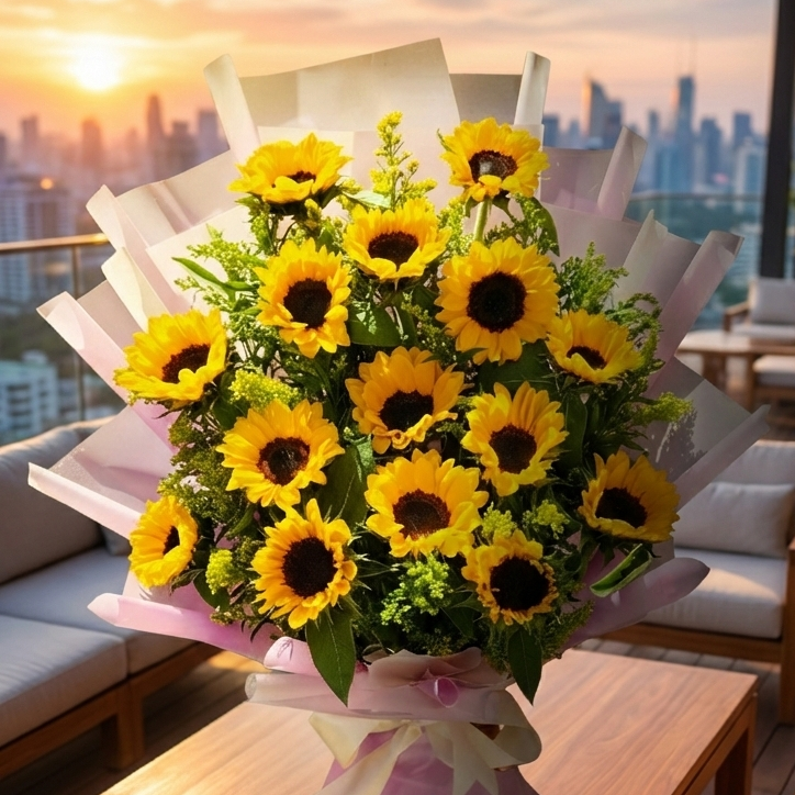 Brillo Eterno – (15 Girasoles Radiantes)