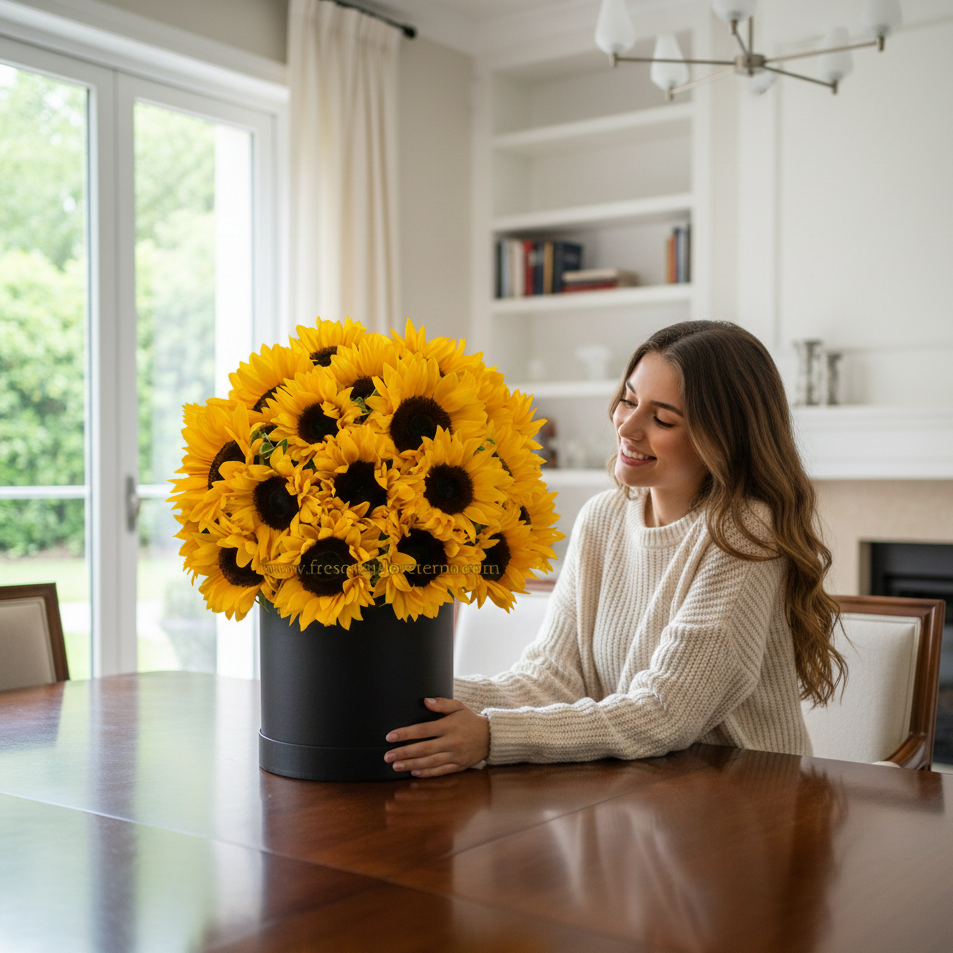 box de girasoles 30