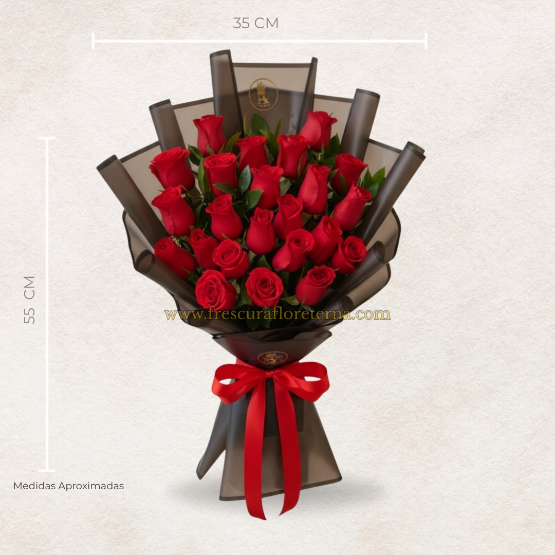 luxury 22 rosas rojas