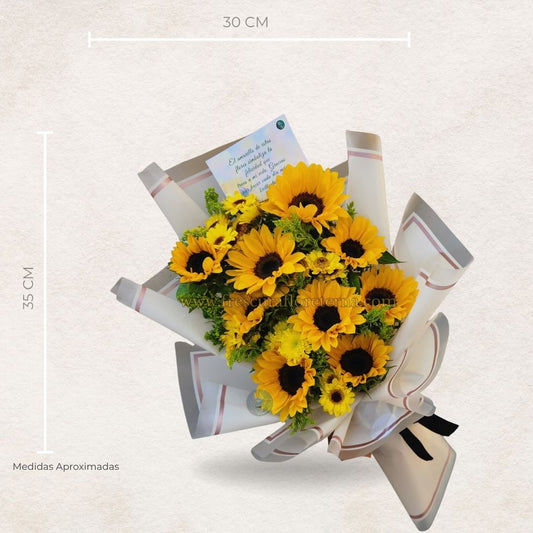 luxury de 9 girasoles