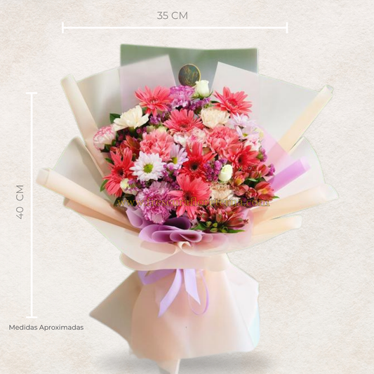 luxury de flores variadas gerveras