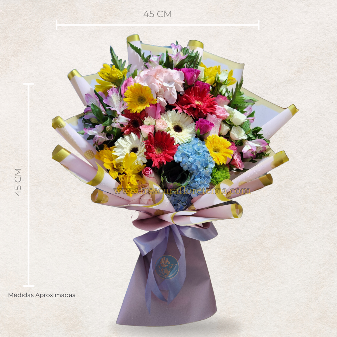 luxury de gerveras y flores variadas