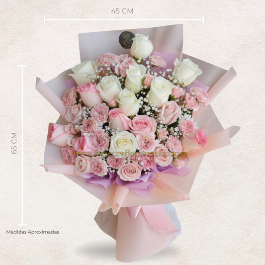 luxury de rosas y claveles