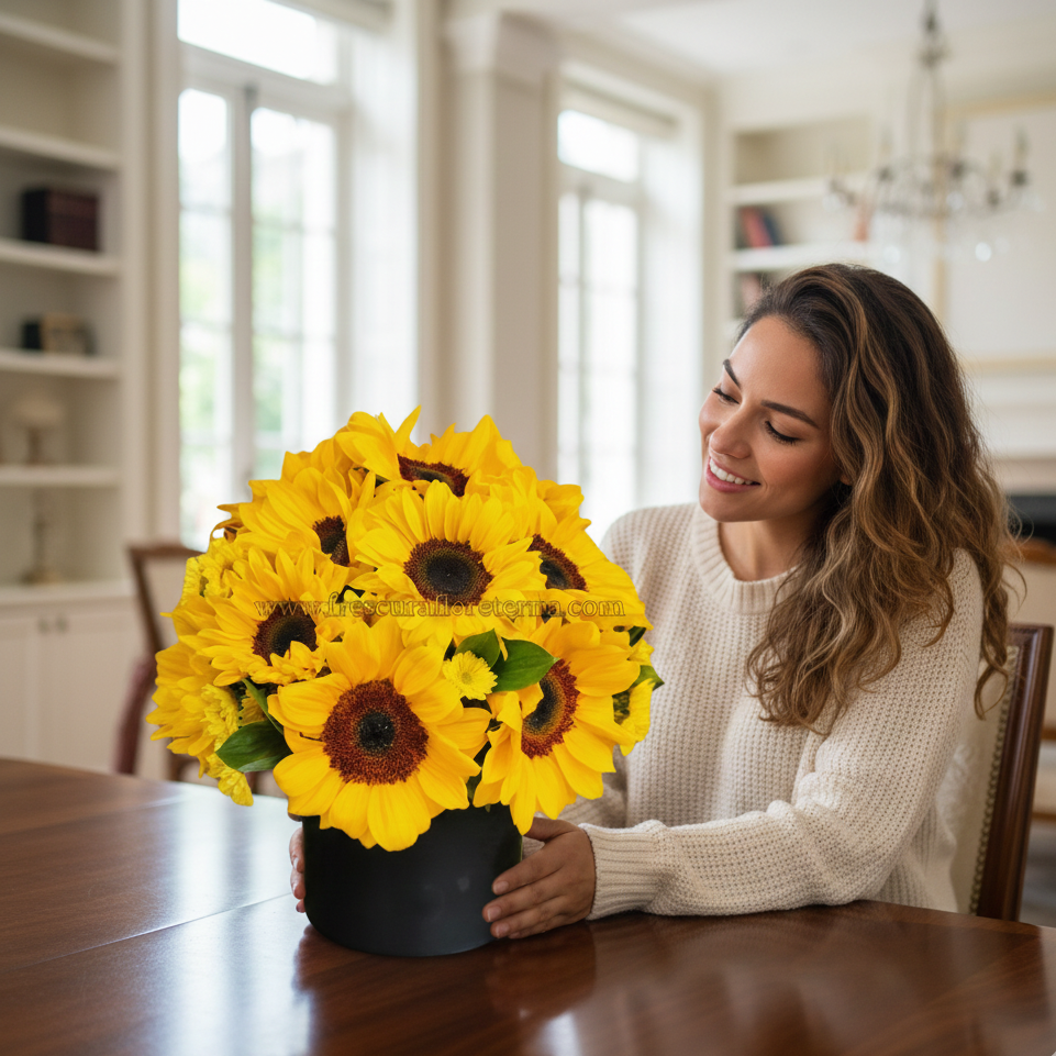 mini box de girasoles 20
