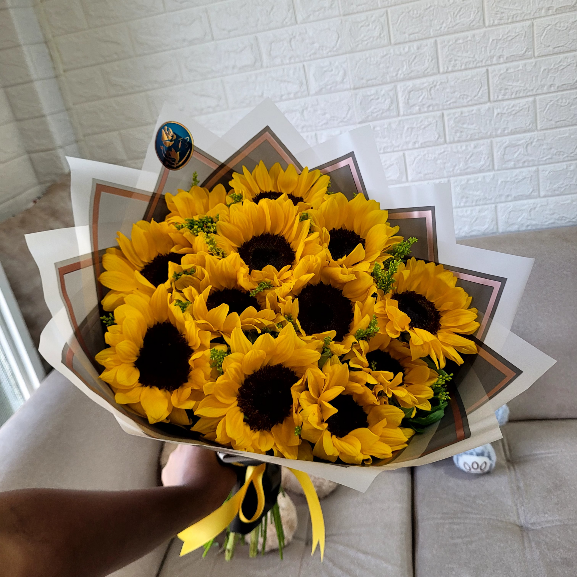ramillete de girasoles